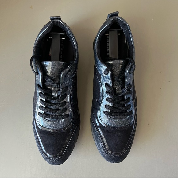 Tamaris Black Athletic Sparkly Shoes size 8.5 US 39 EU - Picture 2 of 10